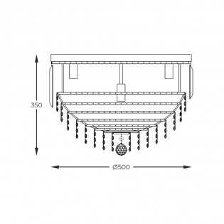 Flush light Charlotte (7 Lights)