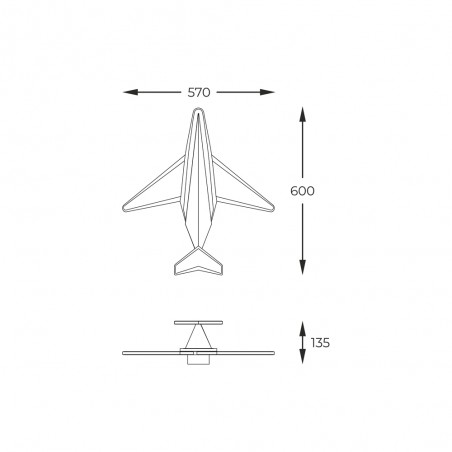 LED children's wall light Sky (24W)