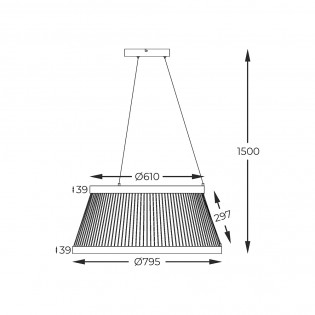 Pendant lamp LED Balu (53 W)