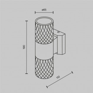 Outdoor wall lamp Bowery (2 lights)