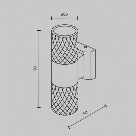 Outdoor wall lamp Bowery (2 lights)