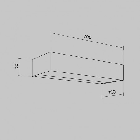 Aplique de pared de exterior LED Lot (10W)