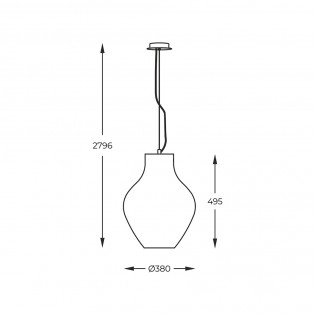 Pendant lamp Bresso