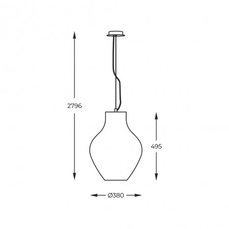 Pendant lamp Bresso