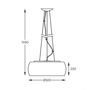 Pendant lamp Crystal
