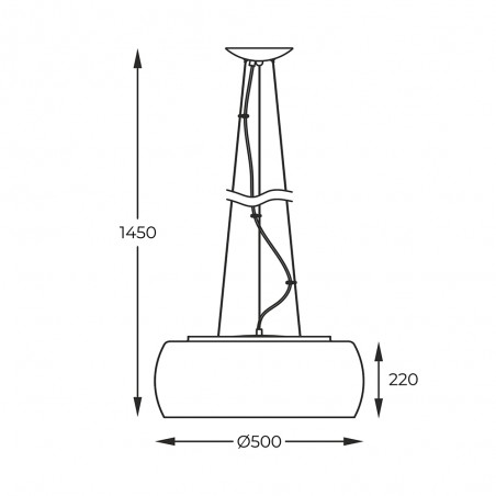 Pendant lamp Crystal