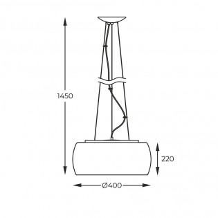 Pendant lamp Crystal II