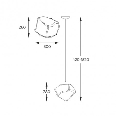 Pendant lamp Rock