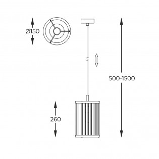 Lámpara de techo Sergio