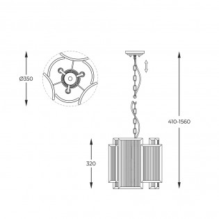 Pendant lamp Sergio (3 lights)