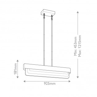 Lámpara colgante LED Serene (40W)