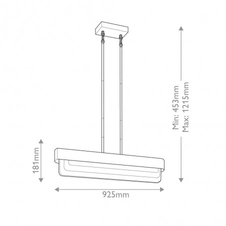 Lámpara colgante LED Serene (40W)
