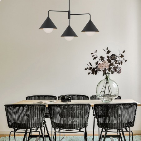 Lámpara colgante Remyck (3 luces)