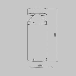 Outdoor LED Bollard Lamp Olten 30 (12W)