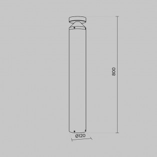 Outdoor LED Bollard Lamp Olten 80 (12W)