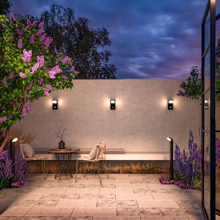 LED outdoor wall lamp with sensor Stock (12W)