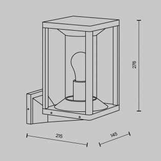Aplique de pared de exterior Cell
