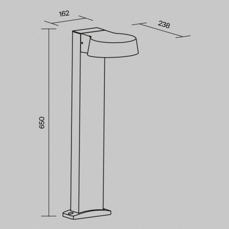 Outdoor LED Bollard Lamp Share (12W)