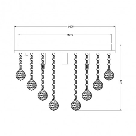 Ceiling Flush Light Rangel (5 lights)