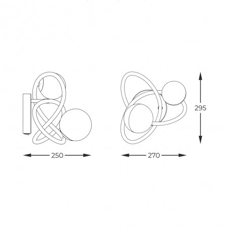 Aplique de pared Arlon (2 luces)