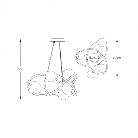 Pendant Lamp Arlon (5 lights)