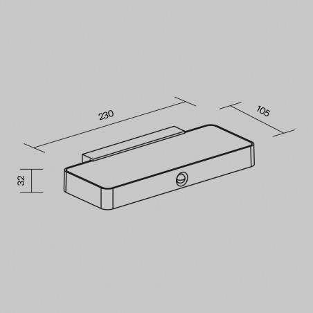 Aplique de pared de exterior LED Pir (2W)