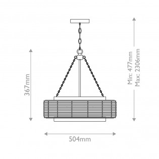 Pendant lamp Waylon