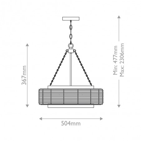 Pendant lamp Waylon