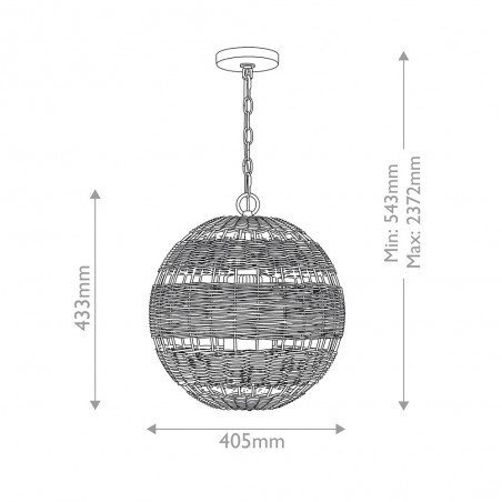 Pendant lamp Lindendale