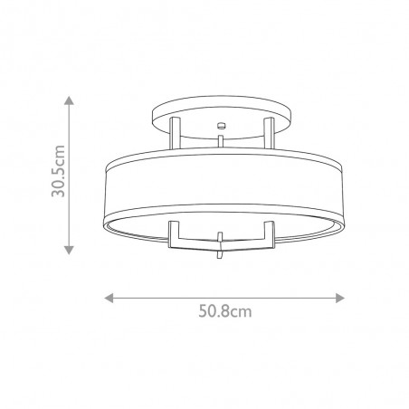 Flush lamp Hampton