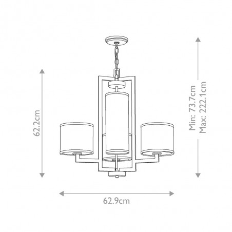 Ceiling lamp Hampton (4 lights)