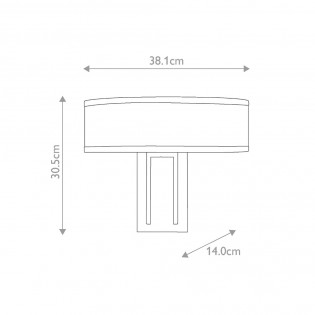 Aplique de pared Hampton (2 luces)