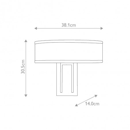 Wall lamp Hampton (2 lights)