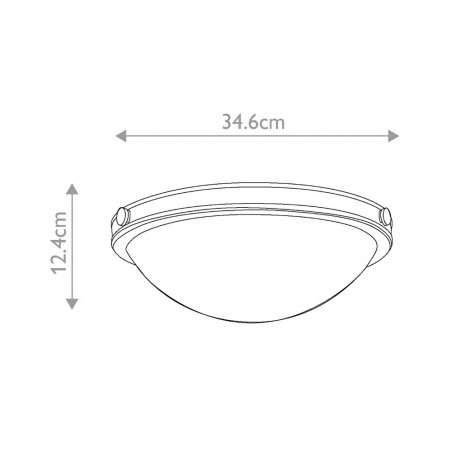 Plafón de techo Collier S