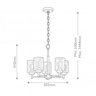 Pendant lamp Winslow (5 lights)