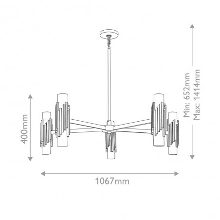 Pendant lamp Marvele (10 lights)