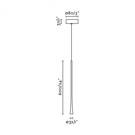 Lámpara colgante LED Diana 60 (6W)