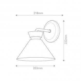 Aplique de pared Halston