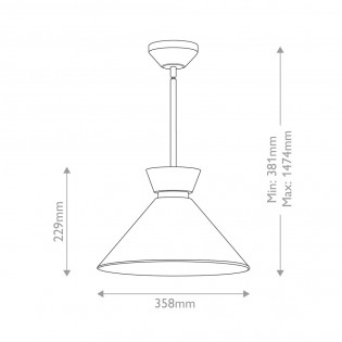 Ceiling lamp Halston