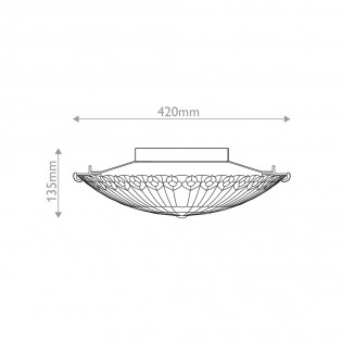 Flush light Watkins Tiffany