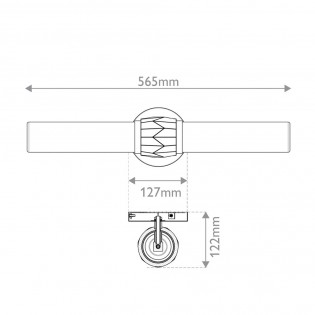 Aplique de pared para baños Ellison (2 luces)