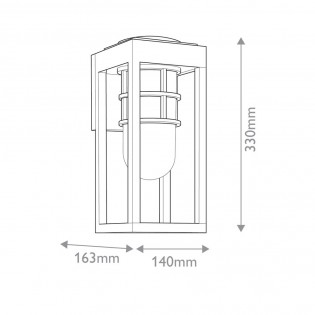 Outdoor wall lamp Hone S