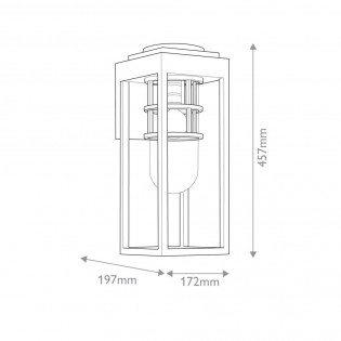 Outdoor wall lamp Hone M