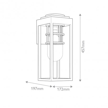 Outdoor wall lamp Hone M