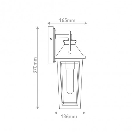 Outdoor wall lamp Buckley S