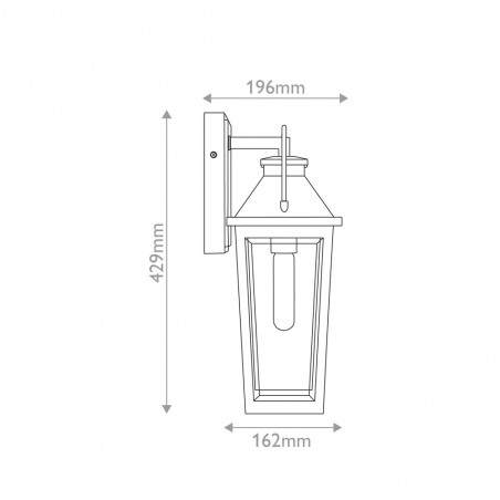 Aplique de pared de exterior Buckley M