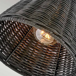 Wall lamp Rattán Arti Black