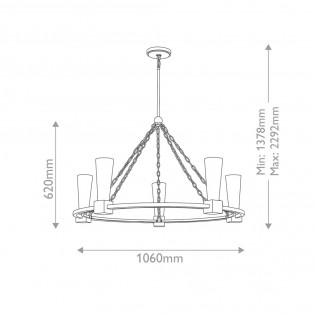 Ceiling lamp Kristy (5 lights)