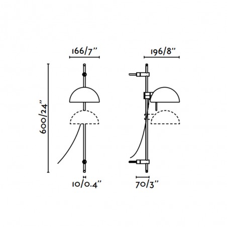 Wall lamp Matilda Movil