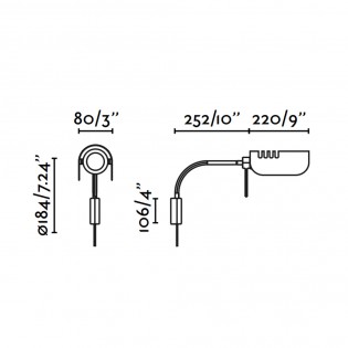Aplique de pared Martinica Brazo S